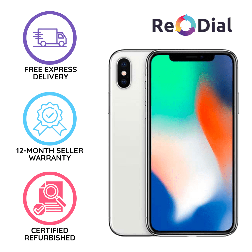Refurbished Apple iPhone X - Acceptable Condition - ReDial Refurbished Apple iPhone X - Acceptable Condition - ReDial